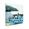 Stupell Industries Boating Docks at Lake Soft Edge Nautical Landscape Canvas Wall Art